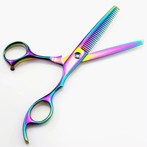 Ciseaux de coiffure professionnels en acier inoxydable à haute teneur en carbone, droits, 6 pouces (5,5 pouces), pour droitiers, pour la coupe de cheveux - Product Image 6
