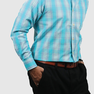 Custom Design <b>Men's</b> Flannel <b>Shirts</b> Solid Pattern Quick Dry Breathable 100% Cotton <b>Safari</b> Style Collar Full Sleeve - Product Image 4