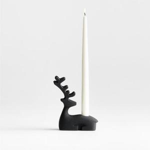 Table Decor Black Deer Shape <b>Candle</b> Stand for Christmas Home Decoration <b>Tapered</b> <b>Candle</b> Holder Handmade Eco Friendly - Product Image 1