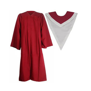 Túnicas de Coro Modernas para Adultos al por Mayor, Bordadas, con Color y Talla Personalizados, Túnicas de Iglesia con Estola, Nuevo Diseño - Product Image 4