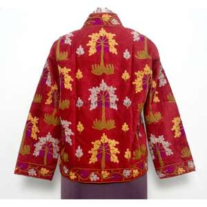 Nueva Chaqueta Bohemia Bordada con Cierre de Botones, Chaqueta Banjara Multicolor de Algodón, Larga y Llamativa - Product Image 5