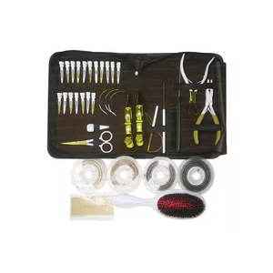 Kit d'installation d'extensions capillaires : Ensemble d'outils métalliques avec pinces, ciseaux, peigne et crochets pour l'installation et le retrait d'extensions. - Product Image 3