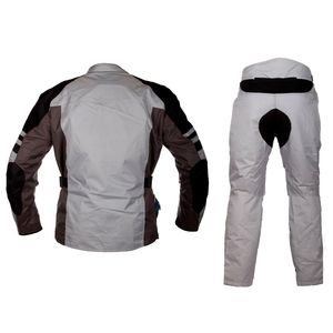 ชุดแจ็คเก็ตและกางเกงมอเตอร์ไซค์ผ้าทอ ทนทาน ระบายอากาศได้ดี สำหรับผู้ชายและผู้หญิง กันลม กันน้ำ พร้อมแผ่นป้องกัน CE ผลิตจากโพลีเอสเตอร์ % - Product Image 2