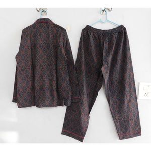 Conjunto de Pijama de Algodón para Mujer de Primera Calidad, Precio Accesible, Totalmente Personalizado, Antiarrugas, Últimos Diseños - Product Image 5