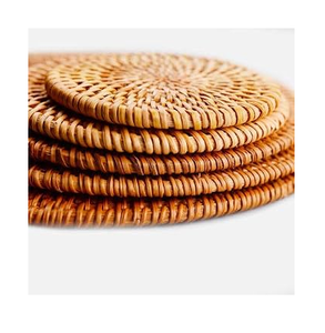Rattan <b>Trivets</b> Pot Holder Style Mats & Pads for Teapot Use Natural Rattan Placemat <b>Trivets</b> Best Price - Product Image 3
