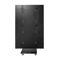 Écran publicitaire LED pliable à trois volets 1280x1920mm P2.5, intérieur/extérieur, portable pour les centres commerciaux et les événements