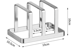 Organizador de Cocina OEM/ODM de Vietnam, Soporte para Tablas de Cortar y Tapas de Ollas de Acero Inoxidable, para Encimera - Product Image 4