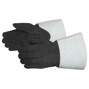 Gants de soudage en cuir de vachette renforcé, résistants à la chaleur et aux étincelles, vêtements de sécurité réfléchissants, lutte contre les incendies, construction - Product Image 6