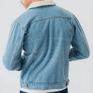 High Quality <b>Winter</b> Denim <b>Jeans</b> Coats for Men 100% Cotton Customizable Options Wholesale Price Pakistani Made - Product Image 4