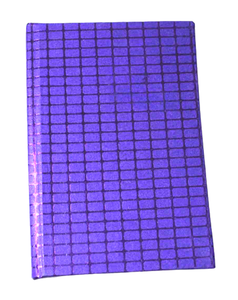 Camelon Exports Metallic Blue Color Embossed Check Cover Recycled Handmade Cotton Paper Glue Bound 48 Sheets <b>A5</b> <b>Diary</b> Stationery - Product Image 1