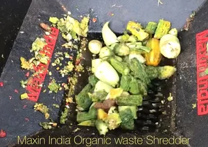 Trituradora de Residuos Orgánicos de Alta Calidad, Doble Eje, Semiautomática, Capacidad 200 kg/h - Product Image 3