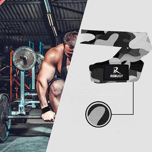 Sangles de musculation en néoprène - Légères et antidérapantes, sans élasticité, ajustement personnalisable pour la musculation et le bodybuilding - Product Image 3