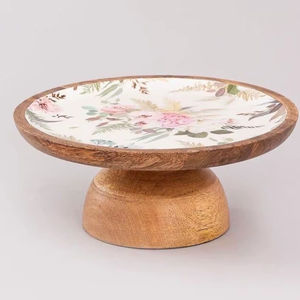 Support à gâteau attrayant en métal et bois, design élégant, pour les mariages et les célébrations d'anniversaire, avec une qualité durable. - Product Image 1