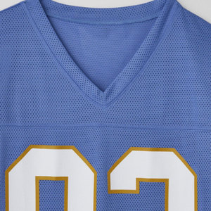 T-shirt Streetwear Personnalisé à Prix Raisonnable 2026 – T-shirt de Football Américain Col V Coupe Boxy Entièrement Imprimé - Product Image 6