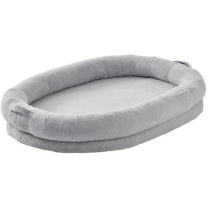 Letto per Cani a Grandezza Naturale 183x122x25 cm, Ortopedico con Copertura in Finta Pelliccia di Coniglio, Lavabile, Adatto anche per Umani - Product Image 1
