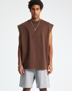 Camiseta sin Mangas Personalizada de Verano, 100% Algodón, para Hombre, de Alta Calidad, Transpirable, de Secado Rápido, Anti-UV, Deportiva, Holgada - Product Image 4