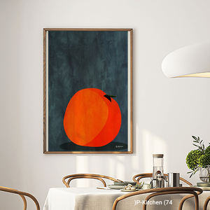 ภาพศิลปะติดผนังห้องครัว, ภาพประกอบผลไม้สีส้มสไตล์มินิมอล, ภาพพิมพ์ตกแต่งผนังห้องครัวสไตล์โมเดิร์น - Product Image 2