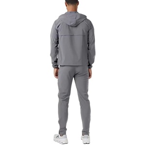 Conjunto Deportivo Casual de Invierno Personalizado para Hombre, Chaqueta Cortavientos Ligera de Poliéster/Algodón Tejido, Impermeable, de Secado Rápido, con Logotipo Personalizado - Product Image 5