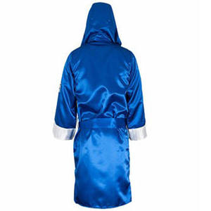 Professional <b>Boxing</b> <b>Robe</b> Satin Fabric Customized Embroidery Sublimation Fight Night Gym <b>Boxing</b> Karate Gear - Product Image 4