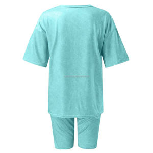 High Quality Custom Logo Gym <b>Jogger</b> Loungewear Summer <b>Matching</b> XL Two Piece Workout Shorts <b>Set</b> High Waist Casual Track Suit - Product Image 2