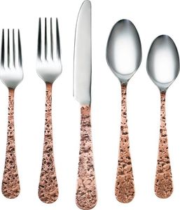 Juego de cubiertos metálicos con mango de diseño real y acabado decorativo para celebraciones festivas y cenas de ocasiones especiales - Product Image 3