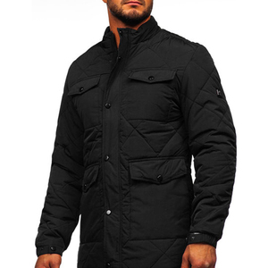 Custom Nylon Shell Polyester Fiber Filled <b>Men's</b> <b>Jacket</b> Standard Thickness Lightweight Insulated Outdoor <b>Winter</b> Outerwear - Product Image 3