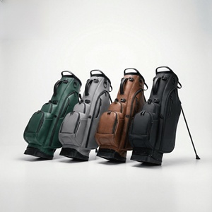 Bolsa de Golf Portátil de Cuero PU con Cierre Magnético, Impermeable, con Múltiples Bolsillos, Organizador de Palos, Logotipo Personalizado para Adultos - Product Image 1