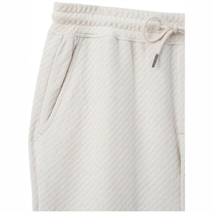 PANTALON CASUAL EN TRICOT JACQUARD POUR HOMME BEIGE - Product Image 6