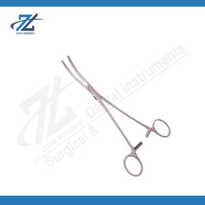 คีมหนีบหลอดเลือดแบบตรง Rochester Pean ขนาด 8 นิ้ว สำหรับสัตว์ ทำจากเหล็กกล้าไร้สนิม ใช้ในศัลยกรรม ผลิตในประเทศปากีสถาน - Product Image 2