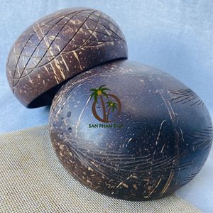 ชามกะลามะพร้าว2ช้อนไม้2ใบชามดีไซน์สีสันสดใสจัดส่งจากเวียดนาม - Product Image 6