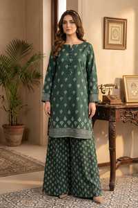 Ensemble de 2 pièces en tissu lawn imprimé de qualité supérieure pour femmes, collection été, vêtements indiens et pakistanais, tenue légère pour tous les jours - Product Image 5