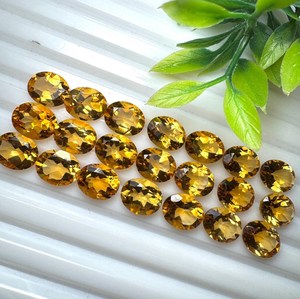 Oferta Especial: Gemas HASNAIN Certificadas, Citrino Natural Corte Ovalado de 3x5mm a 13x18mm, Amarillo Dorado de Rajasthan para Joyería - Product Image 4