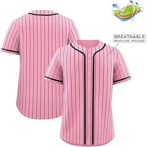 Maillot de baseball perforé unisexe avec ventilation dorsale, personnalisable, en maille respirante, boutonné sur le devant, manches courtes - Product Image 4