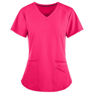 Hot Sale Medical <b>Scrubs</b> Uniforms Womens <b>Scrub</b> <b>Tops</b> Knitted 100% Cotton High-quality Quick Dry OEM Service Hospital Use Women - Product Image 1