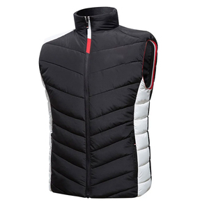 Gilets matelassés légers sans manches en gros, vestes d'hiver matelassées personnalisées avec logo pour hommes, vêtements d'extérieur - Product Image 2