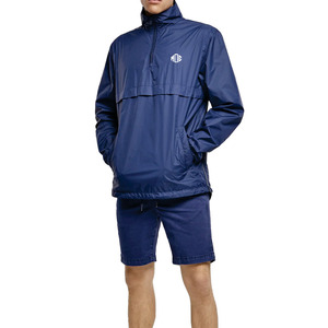 2026 Newly <b>Men's</b> Lightweight Quarter Zip Navy Blue Windbreaker <b>jacket</b> for <b>men</b> Custom Nylon Pullover Outdoor <b>Running</b> Outerwear - Product Image 3