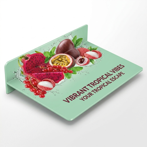 Blue PVC <b>Shelf</b> Talker Display Sign Modular Design Retail Advertising Card Holder Supermarket Product Promotion Price Tag Stan - Product Image 3