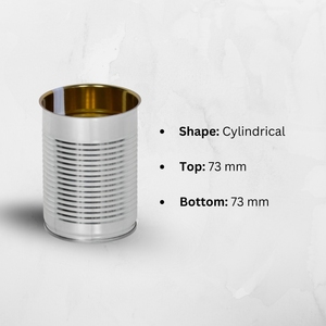 กระป๋องอาหารทรงกระบอกเคลือบเงา - 73 มม. - Product Image 2