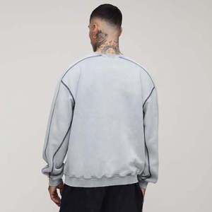Sweat-shirts à capuche pour hommes de haute qualité, personnalisez votre propre logo, ODM, écologiques, 100% coton, col rond en molleton. - Product Image 2