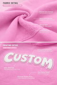 Sudadera con Capucha Rosa para Hombre con Logotipo Personalizado, Impresión Digital, Traje Deportivo de Felpa de Algodón, Ropa Deportiva de Invierno para Gimnasio y Entrenamiento - Product Image 5