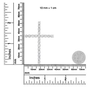 จี้เพชร 4.0 กะรัต รูปทรงกากบาท ขนาด 2-1/4 นิ้ว พร้อมสร้อยคอแบบกล่องยาว 18 นิ้ว เงินแท้ 925 สี I-J ความใส I1-I2 - จี้แฟชั่นสวยงาม แถมฟรี - Product Image 5