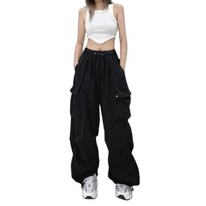 Ropa de moda con cintura elástica pantalones Cargo para mujer venta al por mayor OEM ODM moda Streetwear Cargo Joggers suministro a granel directo de fábrica - Product Image 2