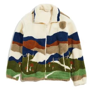 Men <b>Sherpa</b> <b>Lined</b> Zip up <b>Jacket</b> Reversible Plaid Pattern Winter Casual Outerwear Stand Collar OEM Service - Product Image 3