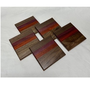 High Demanded Grade Wooden Resin Coasters Mats Home Decoration Anti-Scalding Coasters Mats & Pads Coaster <b>Placemats</b> Decorative - Product Image 5