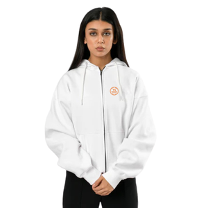 <b>Women's</b> Aura Performance <b>Hoodie</b> <b>White</b> Lightweight Breathable Moisture Wicking Activewear Pullover Long Sleeve Sports Fitness - Product Image 1