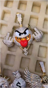 Pendentif Lion 3D S925 en Moissanite Diamant, Design Personnalisé Tendance pour Rappeur, Hip Hop, Animaux de Dessin Animé - Product Image 2