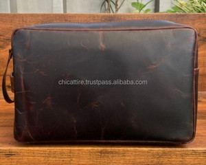 Wholesale Large Hanging Travel Shaving Kit <b>for</b> <b>Men</b> Genuine Leather Dopp Kit Toiletry <b>Bag</b> Cowhide Leather Cosmetic <b>Bags</b> <b>for</b> Women - Product Image 6