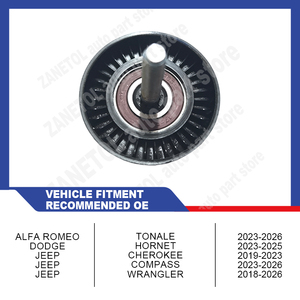 Poulie tendeur de courroie ZANETOL 68382306AA pour <span class=keywords><strong>JEEP</strong></span> WRANGLER (JK) 2.0L 2018-2026, pour DODGE HORNET 2023-25, pour ALFA ROMEO <span class=keywords><strong>TONALE</strong></span> - Product Image 4