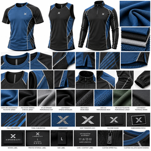 Camisetas de Entrenamiento de Artes Marciales para Hombre |   Azul Negro Verde Rojo Morado |   Fabricante |   Ropa Deportiva y de Artes Marciales | - Product Image 4