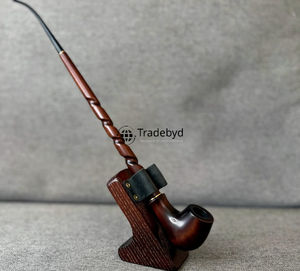 Pipa de Tabaco de Madera Ecológica Hecha a Mano con Técnica de Lacado, Accesorio Moderno para Fumar de Tradebyd - Product Image 5